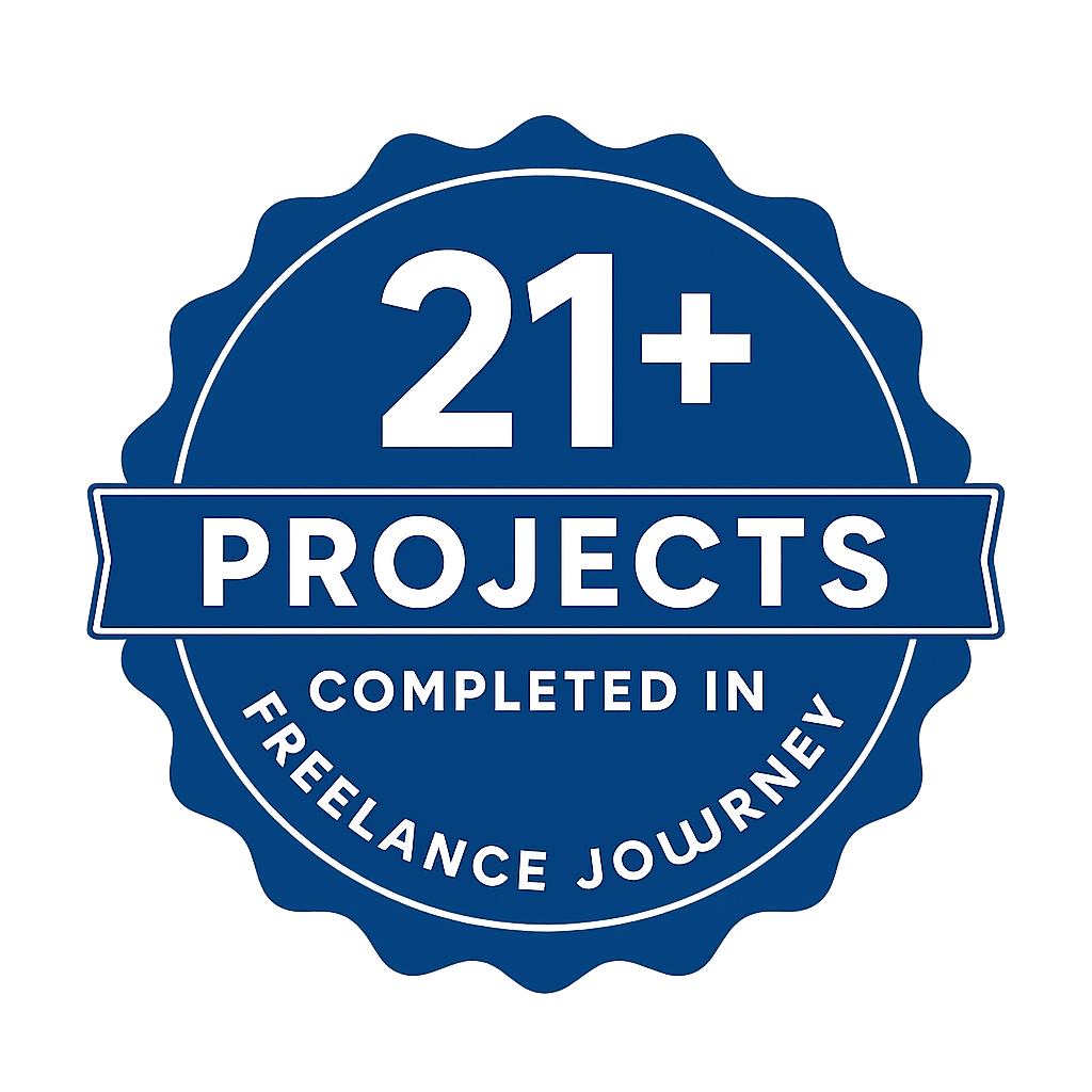 15+ Projects Completed Badge